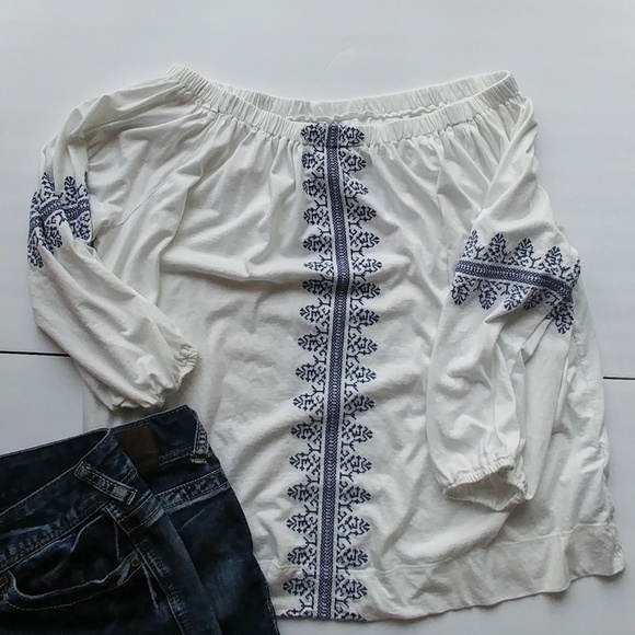 Chaps Off Shoulder Top - Picture 2 of 5